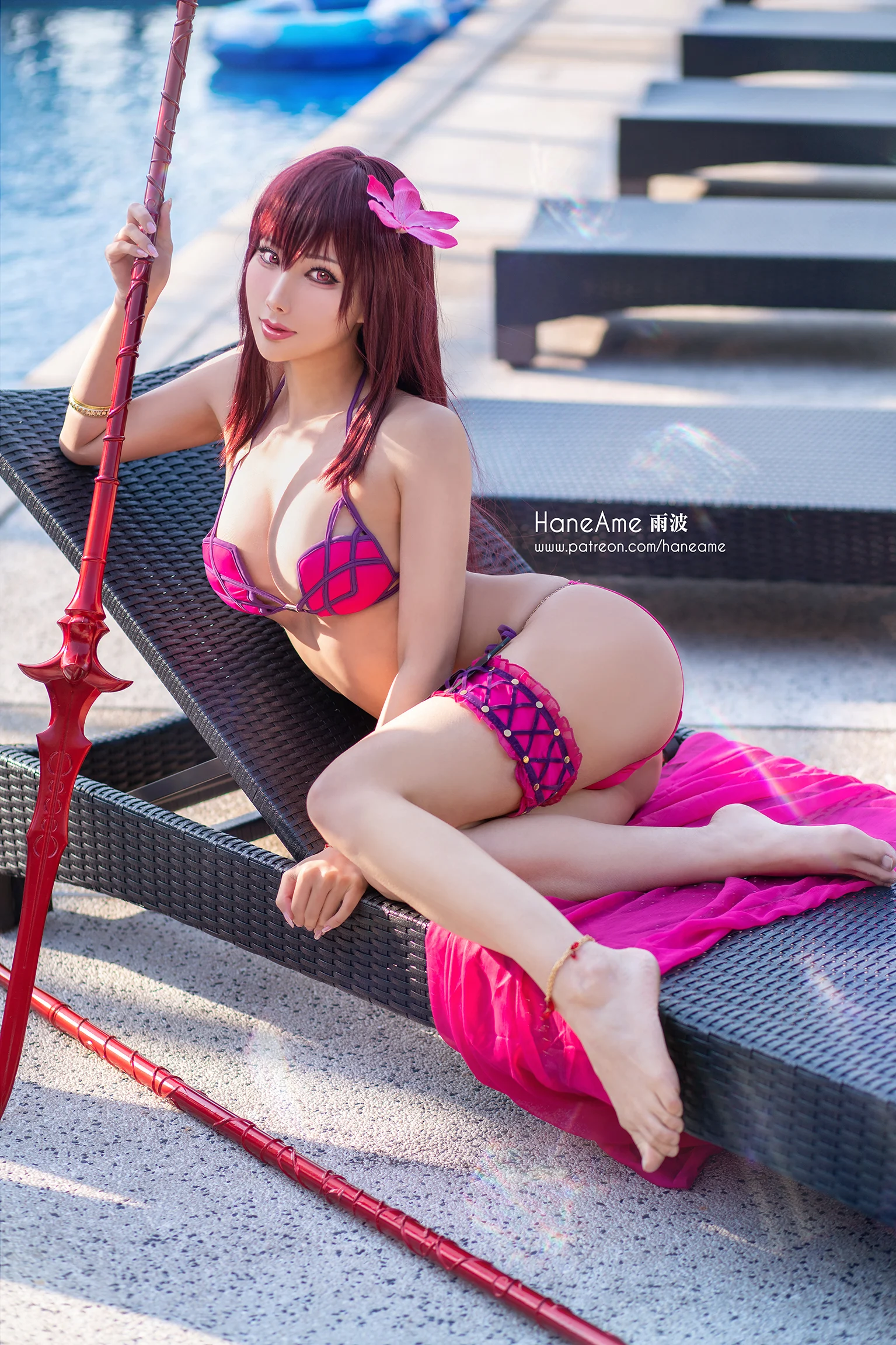 Hane Ame 雨波 - Scathach swimsuit (FGO)(3)