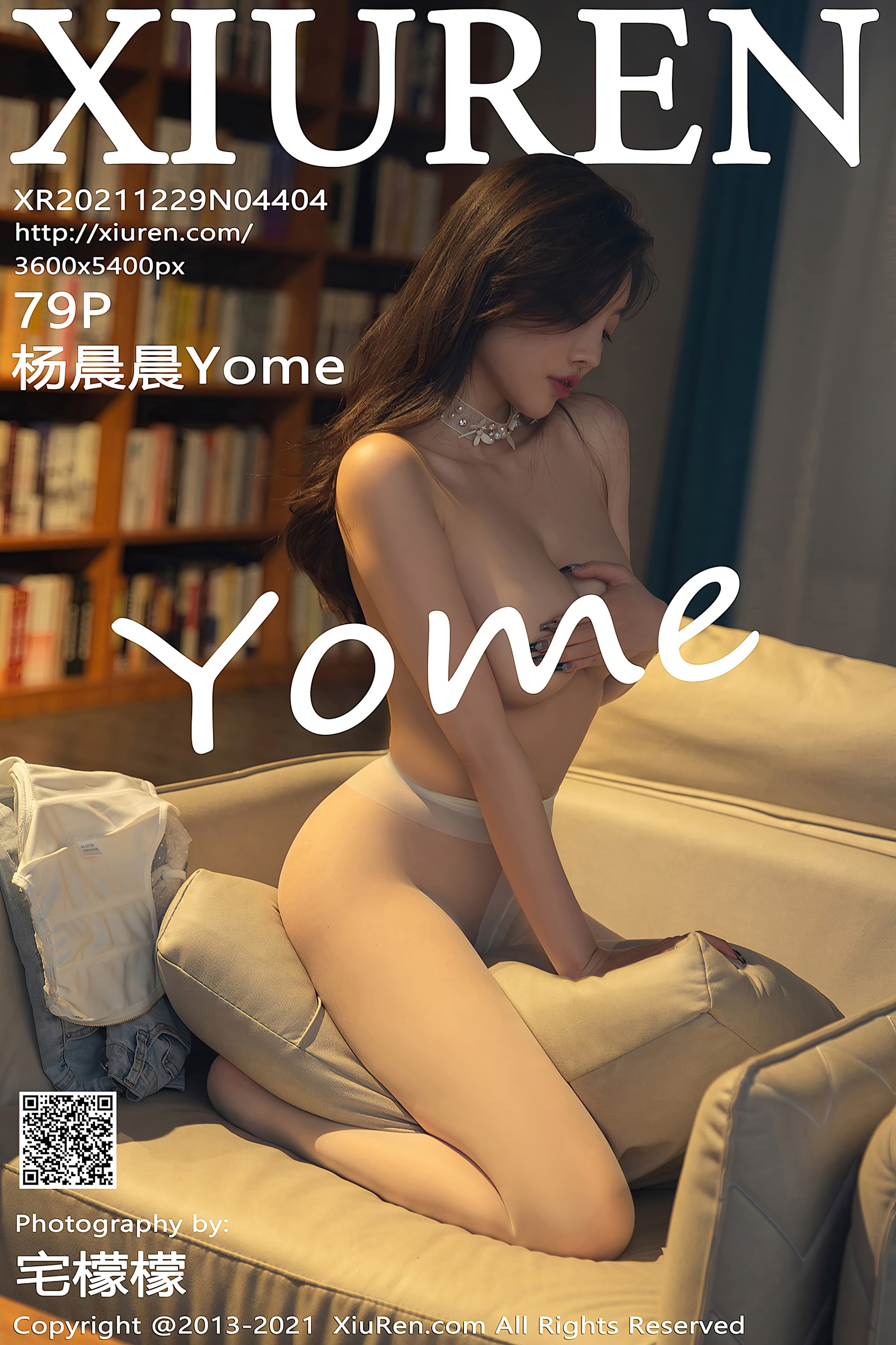 [XiuRen秀人网] No.4404 杨晨晨Yome 图书馆偷窥半裸美女主题(1)