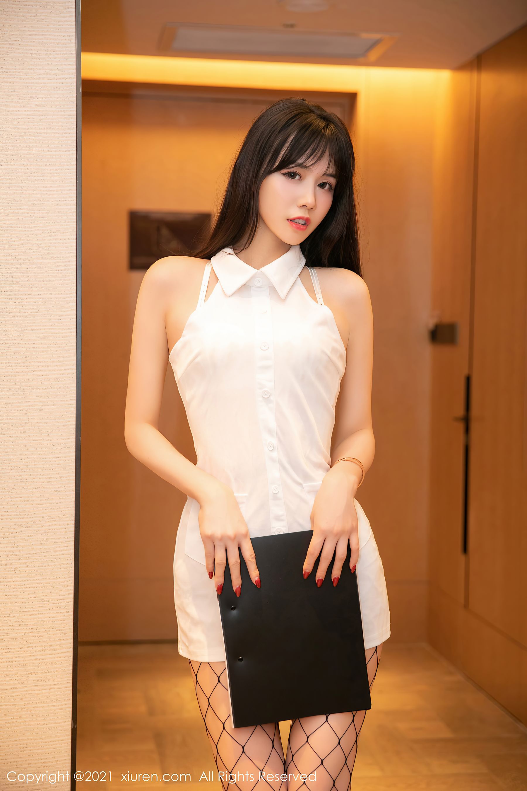 [秀人XiuRen] No.4007 柚子178 - 洁白多姿的衬衫(5)