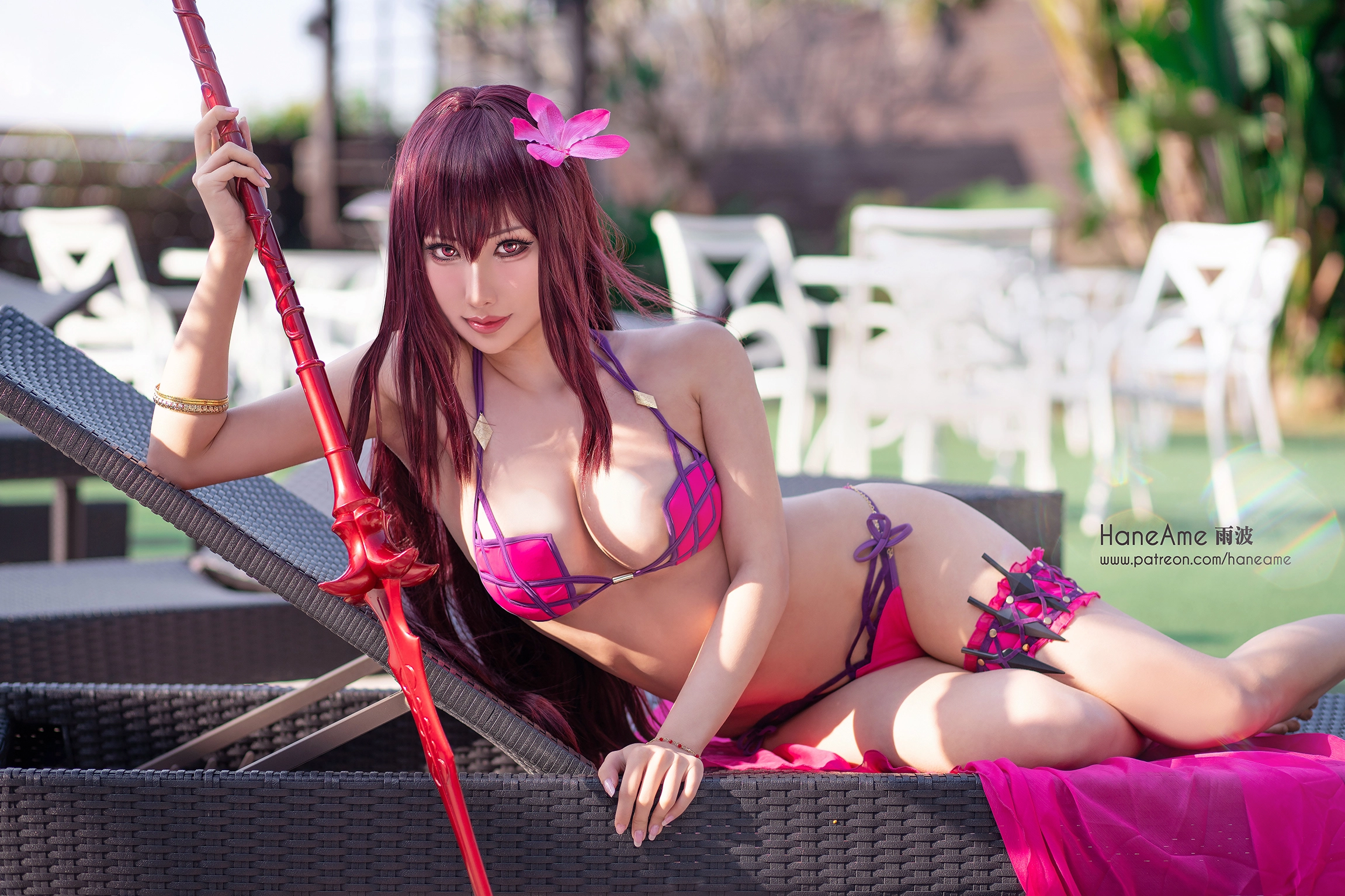 Hane Ame 雨波 - Scathach swimsuit (FGO)(2)